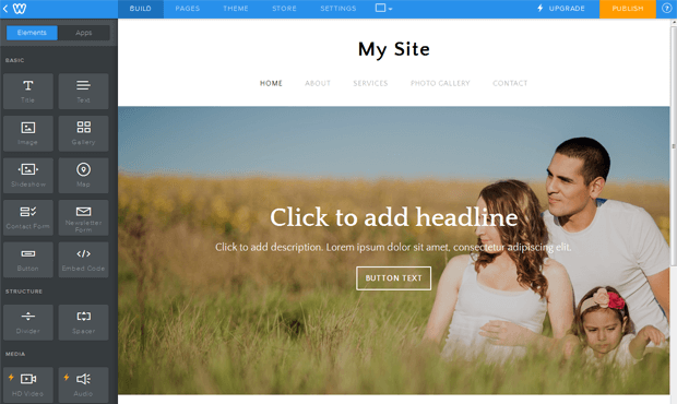 ipage weebly website builder